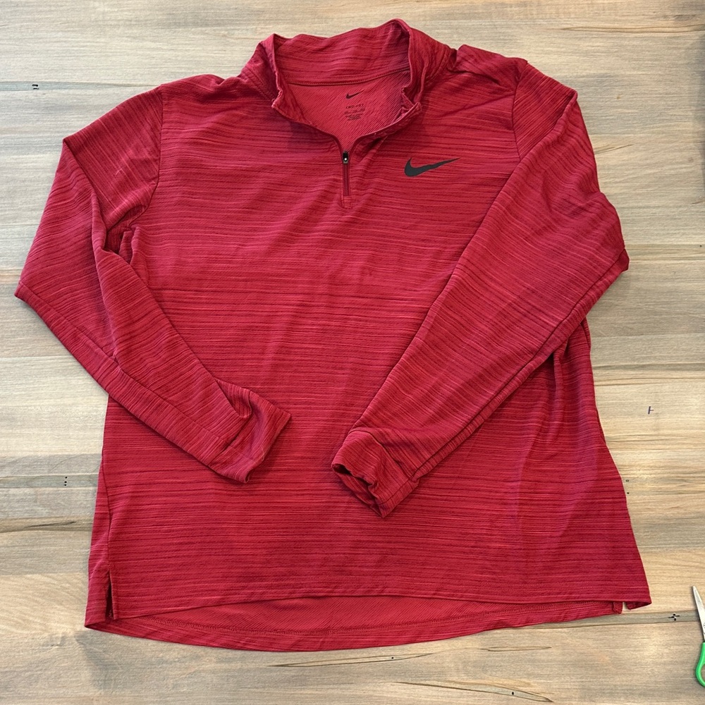 Nike Crimson Quarter-Zip Pullover
